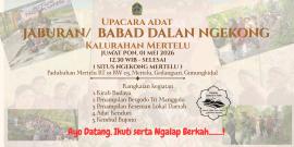 Upacara Adat Babad Dalan/Jaburan Situs Ngekong